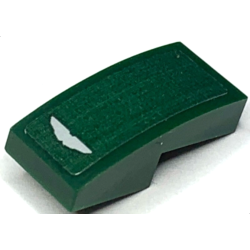 Slope, Curved 2 x 1 x 2/3 with Light Bluish Gray Aston Martin Logo Pattern (Sticker) - Set 30434 Slope, Curved 2 x 1 x 2/3 with Light Bluish Gray Aston Martin Logo Pattern (Sticker) - Set 30434