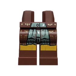 Hips and Legs with Robe Ends, Sand Green Shirttails, Gold Circles, Bright Light Orange Stripe Pattern Hips and Legs with Robe Ends, Sand Green Shirttails, Gold Circles, Bright Light Orange Stripe Pattern