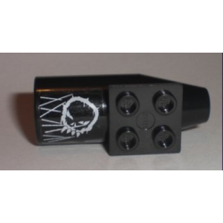 Engine, Smooth Large, 2 x 2 Thin Top Plate with Space Police 3 Alien Skull and White Lines Pattern (Sticker) - Set 5970 Engine, Smooth Large, 2 x 2 Thin Top Plate with Space Police 3 Alien Skull and White Lines Pattern (Sticker) - Set 5970