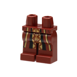 Hips and Legs with Robe Ends, Gold and Black Stripes, Gold and Dark Orange Center Panel Pattern Hips and Legs with Robe Ends, Gold and Black Stripes, Gold and Dark Orange Center Panel Pattern