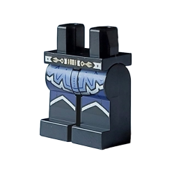 Hips and Legs with Sand Blue Kilt over Dark Blue Shorts with Gold and Silver Belt and Trim Pattern Hips and Legs with Sand Blue Kilt over Dark Blue Shorts with Gold and Silver Belt and Trim Pattern