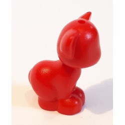 Cat, Friends Style, Sitting - Red Cat, Friends Style, Sitting - Red