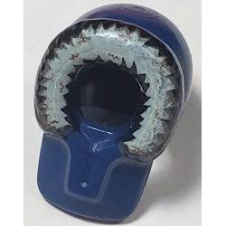 Minifigure, Headgear Hood Fur-lined with White, Dark Bluish Gray and Brown Fur Pattern Minifigure, Headgear Hood Fur-lined with White, Dark Bluish Gray and Brown Fur Pattern