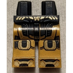 Hips and Pearl Gold Legs with Armor, Gold and Black Panels Pattern (Thanos)