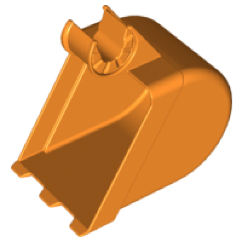 Деталь LEGO 6310 Duplo, Toolo Digger Bucket with 3 Teeth - Orange