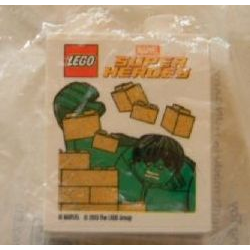 Duplo, Brick 1 x 2 x 2 with Super Heroes Hulk Pattern Duplo, Brick 1 x 2 x 2 with Super Heroes Hulk Pattern