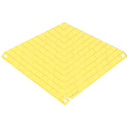 Plastic Part for Set 5940 - Bright Light Yellow Roof with Shingles Pattern