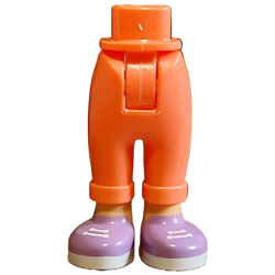 Mini Doll Hips and Trousers with Back Pockets and Cuffs with Molded Medium Tan Ankles and Feet and Printed Medium Lavender Shoes with White Laces and Soles Pattern - Thick Hinge Mini Doll Hips and Trousers with Back Pockets and Cuffs with Molded Medium Tan Ankles and Feet and Printed Medium Lavender Shoes with White Laces and Soles Pattern - Thick Hinge