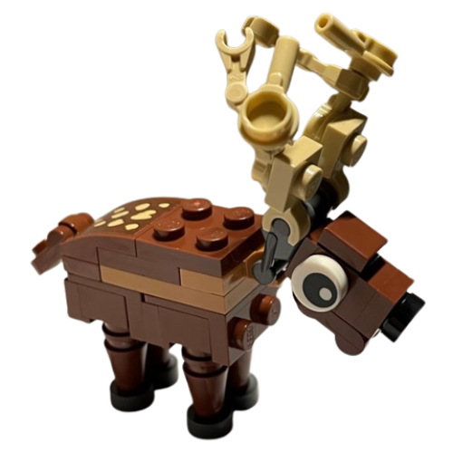 Деталь LEGO deer01s Deer / Stag / Reindeer with Sticker - Brick Built