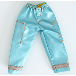 Scala, Clothes Female Pants with Orange Stitching and Reflective Trim