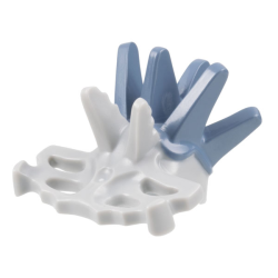 Minifigure, Headgear Helmet Fish Bone with Sand Blue Spikes Pattern Minifigure, Headgear Helmet Fish Bone with Sand Blue Spikes Pattern