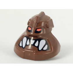 Minifigure, Head, Modified Bionicle Piraka Avak with Eyes and Teeth Pattern Minifigure, Head, Modified Bionicle Piraka Avak with Eyes and Teeth Pattern