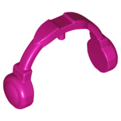 Деталь LEGO 35183 Minifigure, Ear Protectors / Headphones / Headset - Thin Arms - Magenta