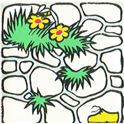 Duplo, Tile 2 x 2 x 1 with Park Mosaic Picture 16 Pattern