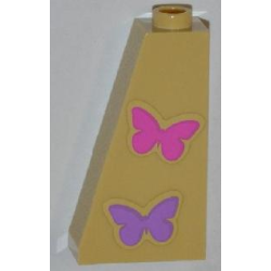 Slope 75 2 x 1 x 3 with 2 Butterflies Pattern (Stickers) - Set 3189 Slope 75 2 x 1 x 3 with 2 Butterflies Pattern (Stickers) - Set 3189