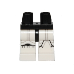 Hips and White Legs with SW Stormtrooper Black and Gray Markings Pattern Hips and White Legs with SW Stormtrooper Black and Gray Markings Pattern