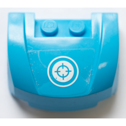 Vehicle, Mudguard 3 x 4 x 1 2/3 Curved Front with White Targeting Reticle Pattern (Sticker) - Set 70703 Vehicle, Mudguard 3 x 4 x 1 2/3 Curved Front with White Targeting Reticle Pattern (Sticker) - Set 70703