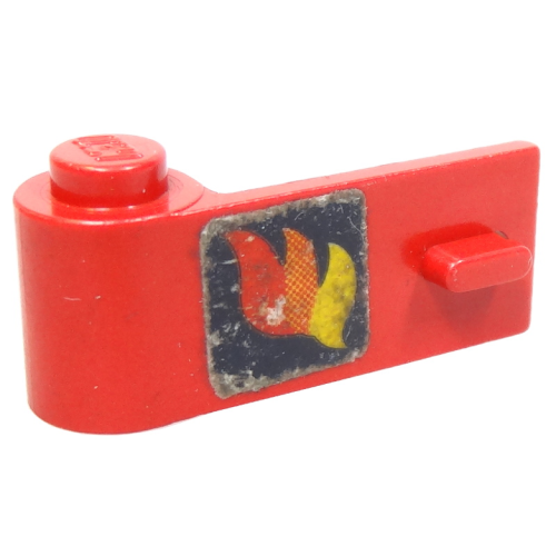 Деталь LEGO 3822pb013 Door 1 x 3 x 1 Left with Classic Fire Logo Pattern (Sticker) - Sets 640-2 / 6690