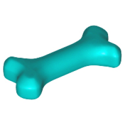 Bone, Short - Dark Turquoise