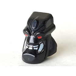 Minifigure, Head, Modified Bionicle Piraka Reidak with Red Eyes and White Teeth Pattern Minifigure, Head, Modified Bionicle Piraka Reidak with Red Eyes and White Teeth Pattern