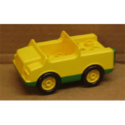 Duplo Car with 2 x 2 Studs and Green Base Duplo Car with 2 x 2 Studs and Green Base