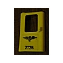 Door 1 x 4 x 5 Train Left, Thin Support at Bottom with Norwegian 'NSB 7735' Pattern (Sticker) - Set 7735 Door 1 x 4 x 5 Train Left, Thin Support at Bottom with Norwegian 'NSB 7735' Pattern (Sticker) - Set 7735
