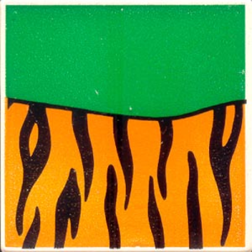 Деталь LEGO 2756pb194 Duplo, Tile 2 x 2 x 1 with Tiger Mosaic Picture 14 Pattern