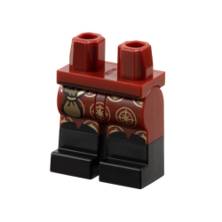 Hips and Legs with Molded Black Lower Legs / Boots and Printed Dark Tan Pouch and Gold Compass Logos Pattern Hips and Legs with Molded Black Lower Legs / Boots and Printed Dark Tan Pouch and Gold Compass Logos Pattern