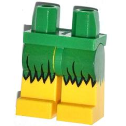 Hips and Yellow Legs with Grass Skirt Pattern