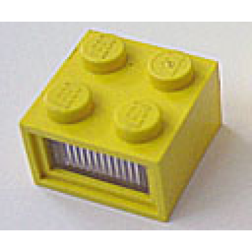 Деталь LEGO 08010dc01 Electric, Light Brick 4.5V 2 x 2 with 3 Plug Holes, Trans-Clear Diffuser Lens