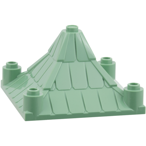 Деталь LEGO 30614 Roof Piece 6 x 6 x 3 Peaked - Sand Green