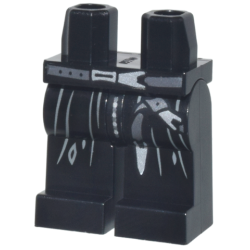 Hips and Legs with Robe with Straight Dark Bluish Gray Folds and Dark Silver Belts with Silver Buckles Pattern Hips and Legs with Robe with Straight Dark Bluish Gray Folds and Dark Silver Belts with Silver Buckles Pattern