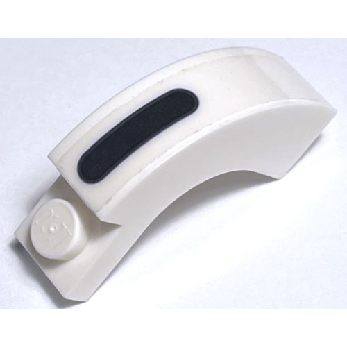 Деталь LEGO 6005pb020 Arch 1 x 3 x 2 Curved Top with Black Stripe / Bar with Rounded Ends Pattern (Sticker) - Set 75309