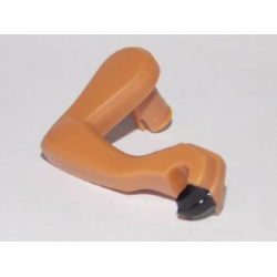 Dinosaur Leg Small (Front) Raptor Right with Black Claws Pattern - Medium Nougat Dinosaur Leg Small (Front) Raptor Right with Black Claws Pattern - Medium Nougat