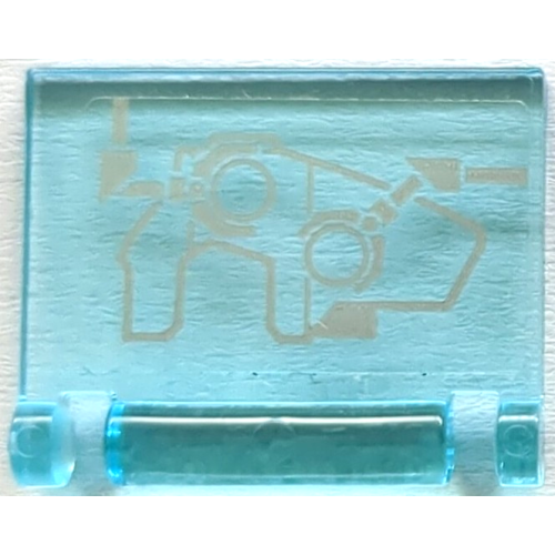 Деталь LEGO 24093pb088 Minifigure, Utensil Book Cover with Infinity Gauntlet / Gorilla Fist Schematic and Mechanical Claws Pattern (Sticker) - Set 76192