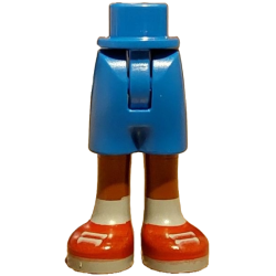 Mini Doll Hips and Shorts with Molded Reddish Brown Legs and Printed Red Shoes with Light Bluish Gray Laces, Soles and Socks Pattern - Thin Hinge Mini Doll Hips and Shorts with Molded Reddish Brown Legs and Printed Red Shoes with Light Bluish Gray Laces, Soles and Socks Pattern - Thin Hinge