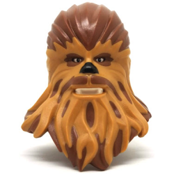 Large Figure Head Modified SW Wookiee with Medium Nougat Fur Pattern (Chewbacca)