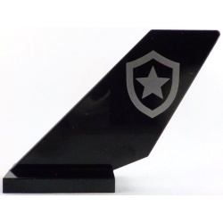 Tail Shuttle with Silver Police Star Badge Logo Pattern on Both Sides