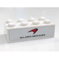 Brick 2 x 4 with 'McLAREN MERCEDES' Pattern (Sticker) - Set 75911