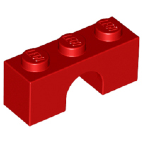 Деталь LEGO 4490 Arch 1 x 3 - Red