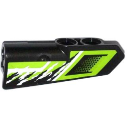 Technic, Panel Fairing #21 Very Small Smooth, Side B with Air Intake and Black and White Splatters Pattern (Sticker) - Set 42021 Technic, Panel Fairing #21 Very Small Smooth, Side B with Air Intake and Black and White Splatters Pattern (Sticker) - Set 42021