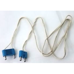 Electric, Wire 12V / 4.5V with 2 Leads, 96 Studs Long with Blue Electric, Connector, 2-Way Male Rounded Narrow Type 2 with Hollow Pins and Blue Electric, Connector, 2-Way Male Rounded Wide Long with Hollow Pins (x466c96 / bb0236ac01 / bb0093ac01)