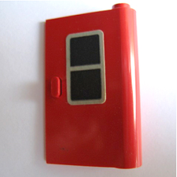 Door 1 x 3 x 4 Right with Black Window Pattern (Sticker) - Set 164 Door 1 x 3 x 4 Right with Black Window Pattern (Sticker) - Set 164