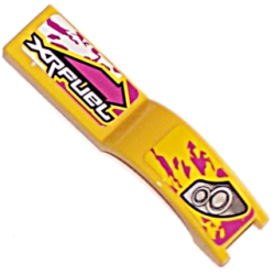 Vehicle, Mudguard 1 x 4 1/2 with 'XRFUEL', Arrow, and Headlights Pattern Model Right Side (Stickers) - Set 8131 Vehicle, Mudguard 1 x 4 1/2 with 'XRFUEL', Arrow, and Headlights Pattern Model Right Side (Stickers) - Set 8131