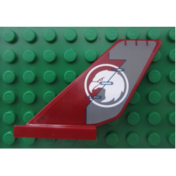 Tail Shuttle with White Eagle Head in Circle Pattern on Both Sides (Stickers) - Set 7307 Tail Shuttle with White Eagle Head in Circle Pattern on Both Sides (Stickers) - Set 7307