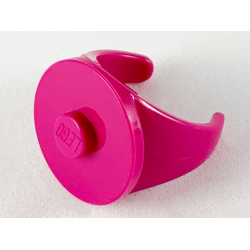 Ring with Stud - 14mm Inside Diameter - Magenta