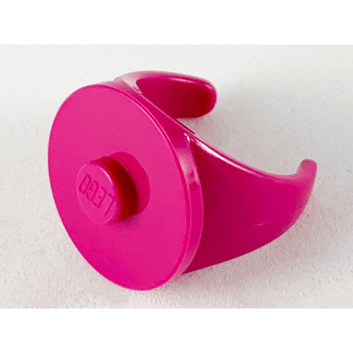 Деталь LEGO 36970a Ring with Stud - 14mm Inside Diameter - Magenta