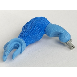 Galidor Limb Arm Nepol, Bottom Section with Blue Fur, Medium Blue Hand, and Light Gray Rotation Joint Pin - Medium Blue Galidor Limb Arm Nepol, Bottom Section with Blue Fur, Medium Blue Hand, and Light Gray Rotation Joint Pin - Medium Blue