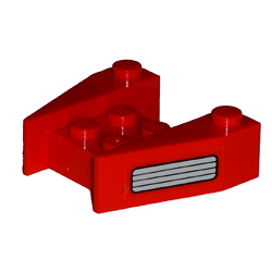 Wedge 3 1/2 x 4 without Stud Notches with Grille Pattern on Both Sides (Stickers) - Set 5591