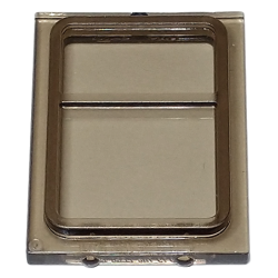 Glass for Train Door with Lip on All Sides - Trans-Brown